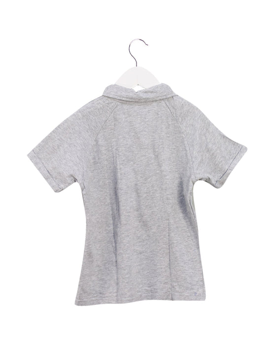 A Grey Short Sleeve Polos from La Compagnie des Petits in size 8Y for boy. (Back View)