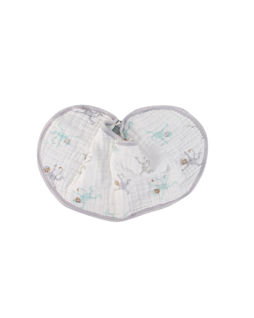 A White Bibs from Aden & Anais in size O/S for neutral. (Front View)