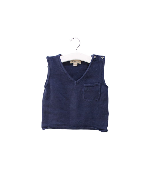A Navy Sweater Vests from Burberry in size 2T for boy. (Front View)