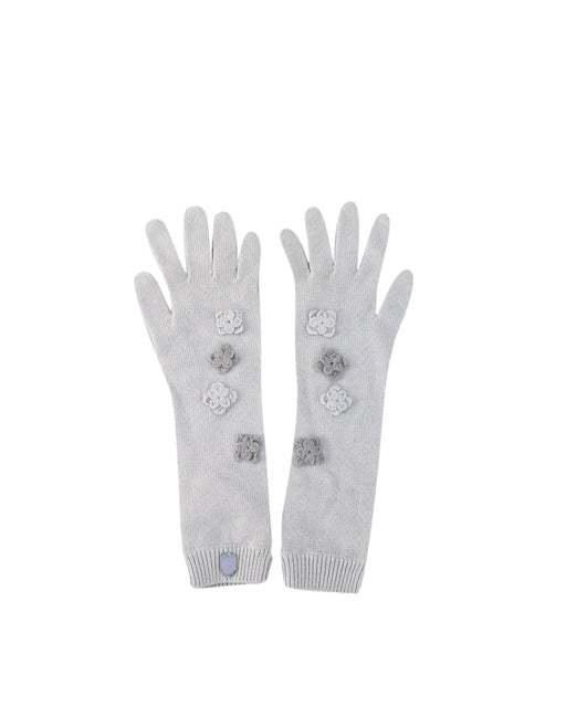 A Grey Gloves & Mittens from Dior in size 4T for girl. (Front View)