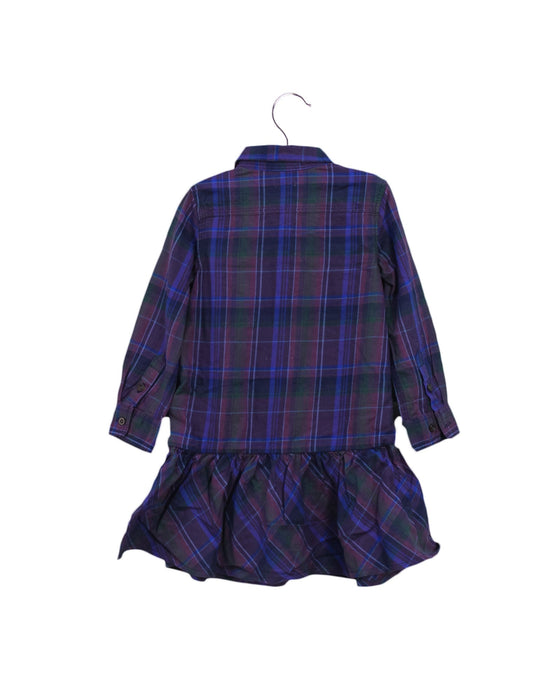 A Purple Long Sleeve Dresses from Ralph Lauren in size 3T for girl. (Back View)