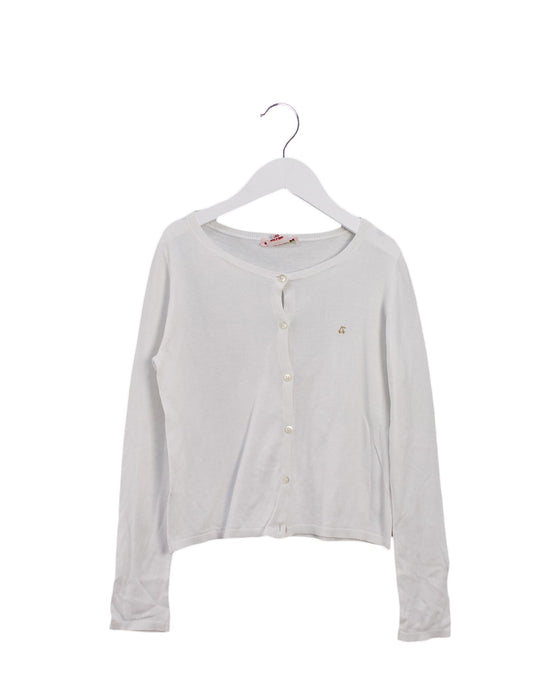 A White Cardigans from Bonpoint in size 10Y for girl. (Front View)