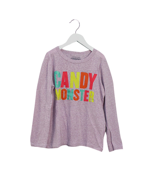 A Pink Long Sleeve Tops from Crewcuts in size 8Y for girl. (Front View)