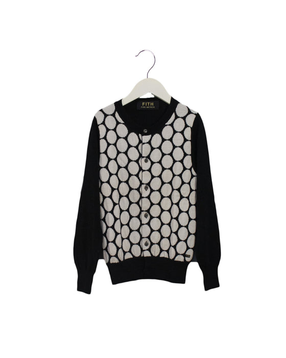 A Black Cardigans from FITH in size 8Y for girl. (Front View)
