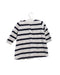 A Navy Long Sleeve Dresses from Petit Bateau in size 6-12M for girl. (Back View)