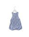 A Blue Overall Shorts from Seed in size 3-6M for girl. (Back View)