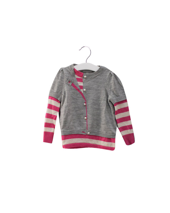 A Grey Knit Sweaters from Nicholas & Bears in size 2T for girl. (Front View)