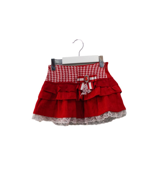 A Red Short Skirts from Nicholas & Bears in size 2T for girl. (Front View)