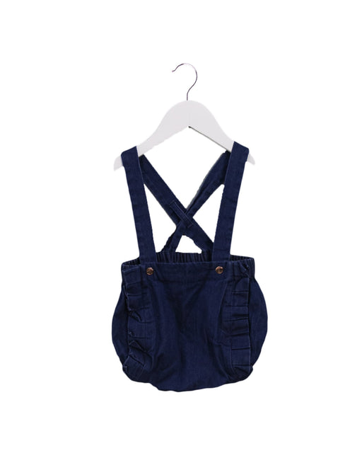 A Navy Shorts from Jacadi in size 6-12M for girl. (Front View)