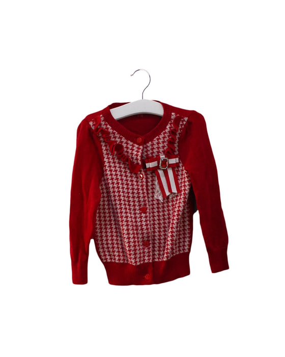 A Red Cardigans from Nicholas & Bears in size 2T for girl. (Front View)