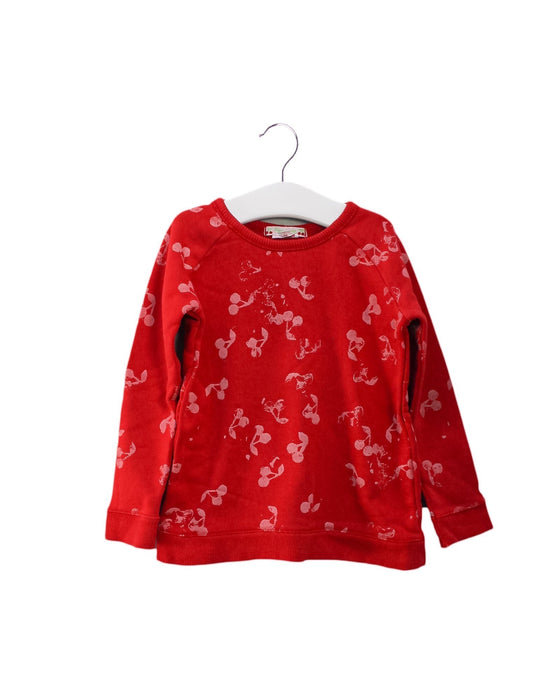 A Red Crewneck Sweatshirts from Bonpoint in size 3T for girl. (Front View)