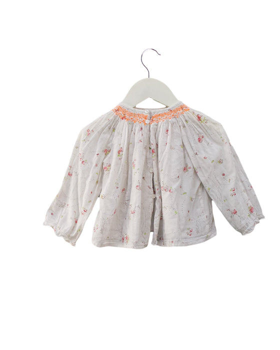 A White Long Sleeve Tops from Bonpoint in size 12-18M for girl. (Back View)