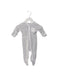 A White Onesies from Mori in size 0-3M for neutral. (Front View)