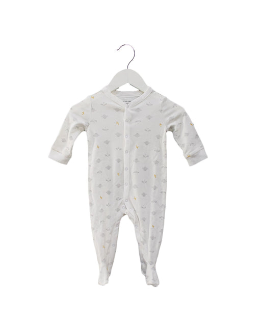 A White Onesies from Janie & Jack in size 6-12M for neutral. (Front View)