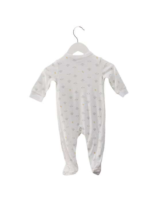 A White Onesies from Janie & Jack in size 6-12M for neutral. (Back View)