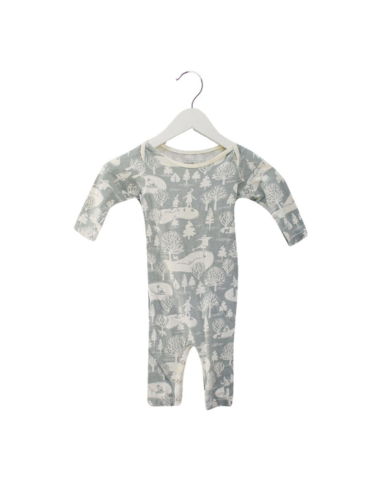A Grey Long Sleeve Jumpsuits from Winter Water Factory in size 0-3M for neutral. (Front View)