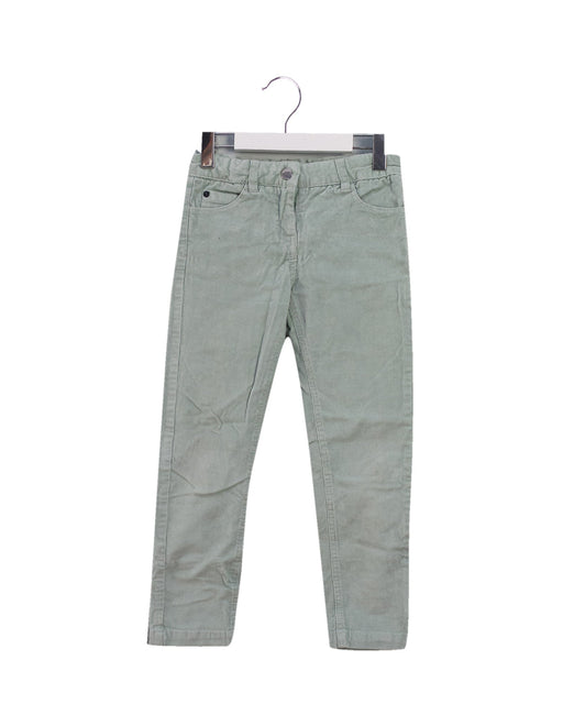 A Green Casual Pants from Jacadi in size 5T for girl. (Front View)