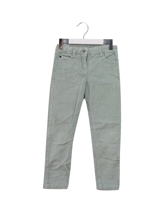 A Green Casual Pants from Jacadi in size 5T for girl. (Front View)
