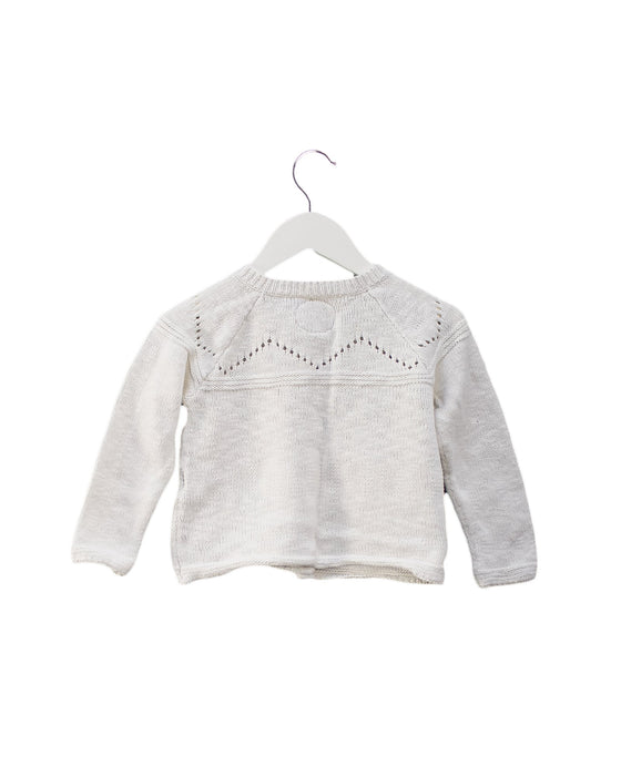 A White Cardigans from Sergent Major in size 3T for girl. (Back View)