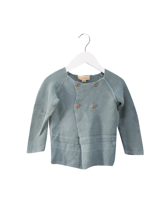 A Teal Cardigans from La Petite Collection in size 2T for girl. (Front View)