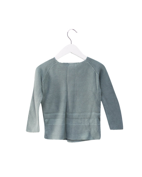 A Teal Cardigans from La Petite Collection in size 2T for girl. (Back View)