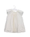 A Ivory Short Sleeve Dresses from Bonpoint in size 0-3M for girl. (Front View)