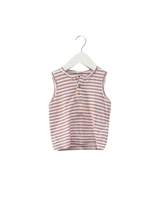 A Red Sleeveless Tops from Vertbaudet in size 12-18M for girl. (Front View)