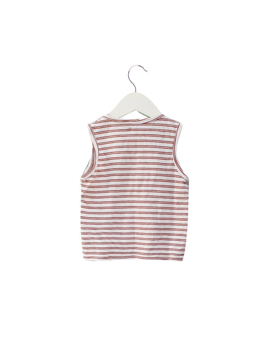 A Red Sleeveless Tops from Vertbaudet in size 12-18M for girl. (Back View)