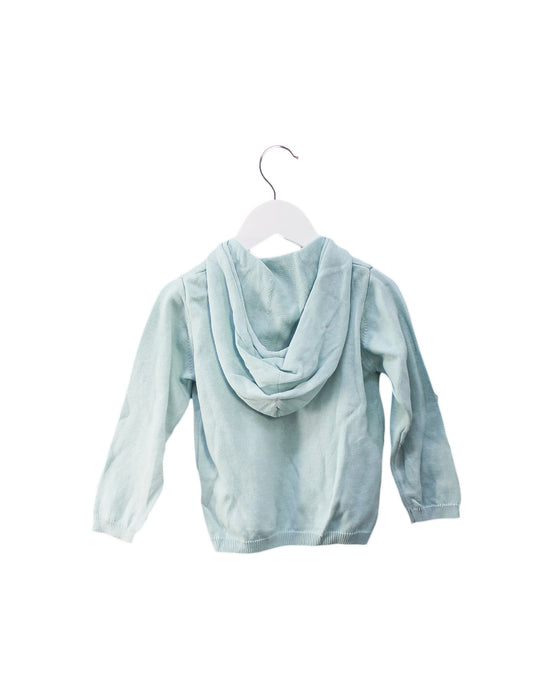 A Green Hooded Sweatshirts from Knot in size 3T for girl. (Back View)