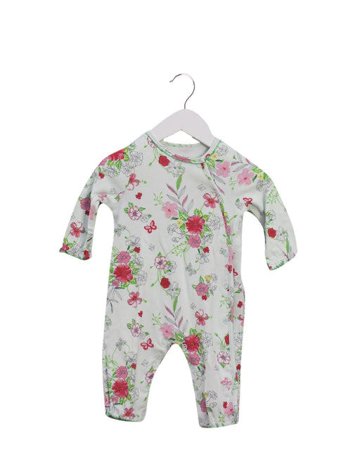 A Green Long Sleeve Jumpsuits from Mides in size 3-6M for girl. (Front View)