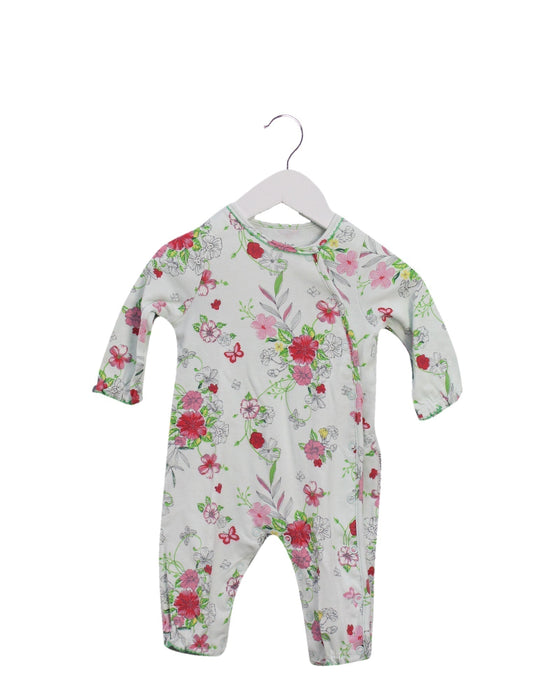 A Green Long Sleeve Jumpsuits from Mides in size 3-6M for girl. (Front View)