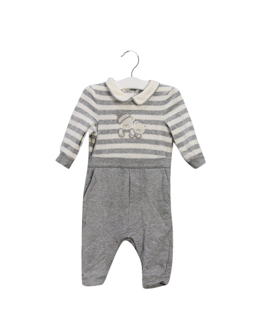 A Grey Long Sleeve Jumpsuits from Nicholas & Bears in size 3-6M for boy. (Front View)