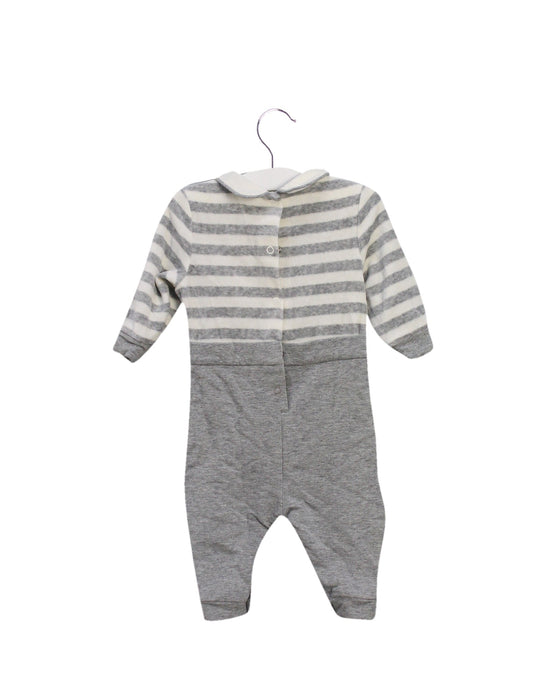 A Grey Long Sleeve Jumpsuits from Nicholas & Bears in size 3-6M for boy. (Back View)