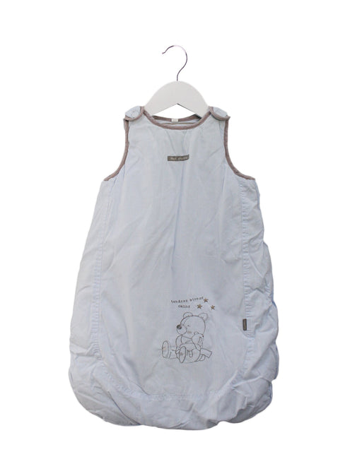 A Blue Sleepsacs from Absorba in size 0-3M for neutral. (Front View)