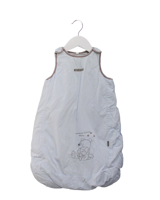 A Blue Sleepsacs from Absorba in size 0-3M for neutral. (Front View)