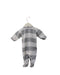 A Grey Onesies from Petit Bateau in size 0-3M for boy. (Back View)