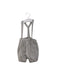 A Grey Overall Shorts from Bout'Chou in size 6-12M for girl. (Front View)