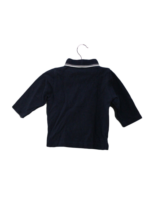 A Navy Long Sleeve Polos from Boss in size 3-6M for boy. (Back View)