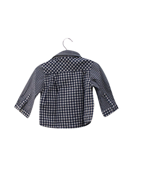 A Blue Shirts from Jacadi in size 3-6M for boy. (Back View)