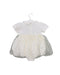 A White Short Sleeve Dresses from Chickeeduck in size 12-18M for girl. (Back View)