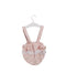 A Pink Overall Shorts from Babidu in size 3-6M for girl. (Back View)