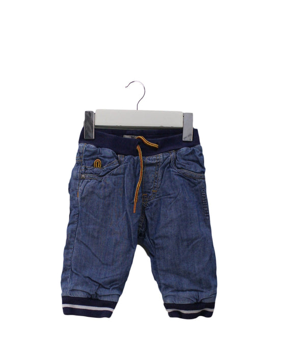 A Blue Casual Pants from Timberland in size 3-6M for boy. (Front View)