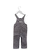 A Grey Long Overalls from Petit Bateau in size 3-6M for boy. (Back View)