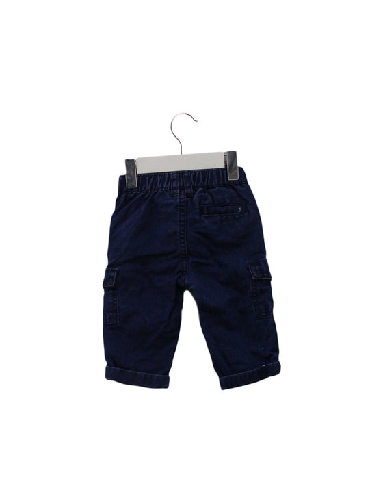 A Blue Casual Pants from Jacadi in size 3-6M for boy. (Back View)