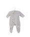 A White Onesies from Bout'Chou in size 3-6M for girl. (Front View)