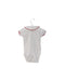 A White Short Sleeve Bodysuits from Petit Bateau in size 3-6M for girl. (Back View)