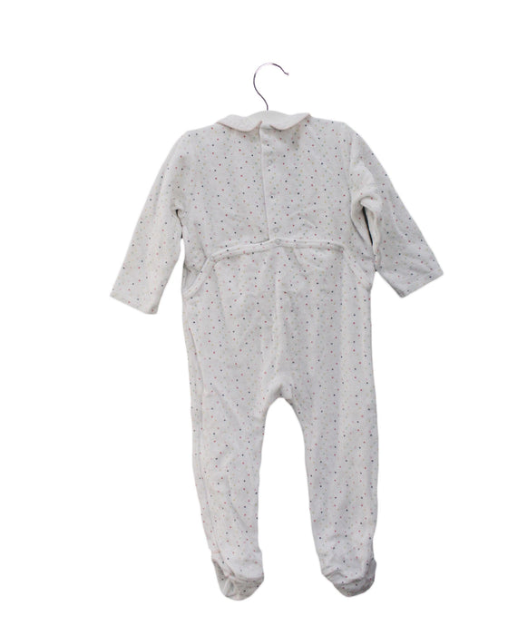 A White Onesies from Bout'Chou in size 12-18M for girl. (Back View)