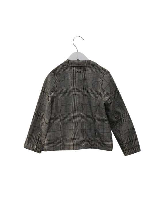 A Grey Lightweight Jackets from Lili Gaufrette in size 8Y for boy. (Back View)