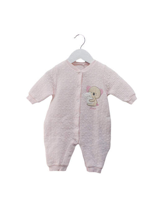 A Pink Long Sleeve Jumpsuits from Chicco in size 0-3M for girl. (Front View)