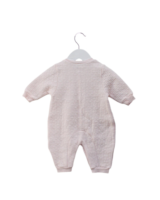 A Pink Long Sleeve Jumpsuits from Chicco in size 0-3M for girl. (Back View)